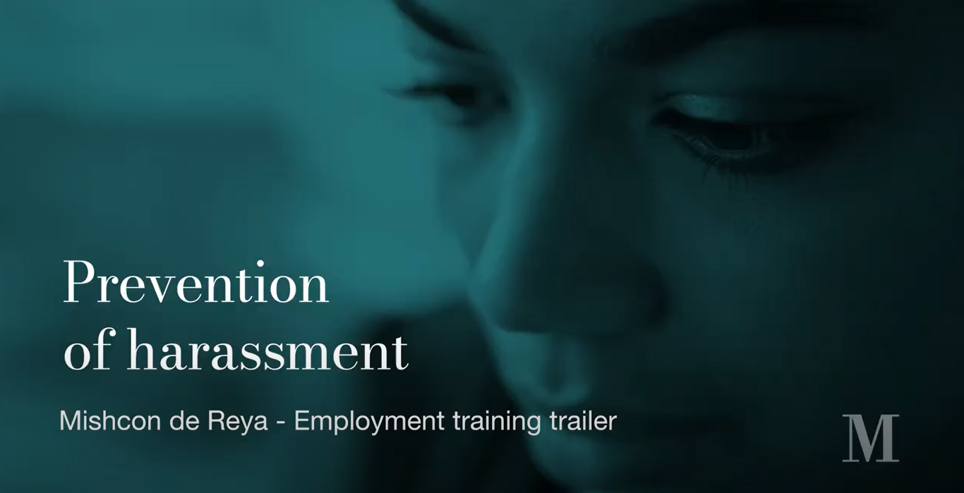 25% off the cost of the video Mishcon Sexual Harassment Training