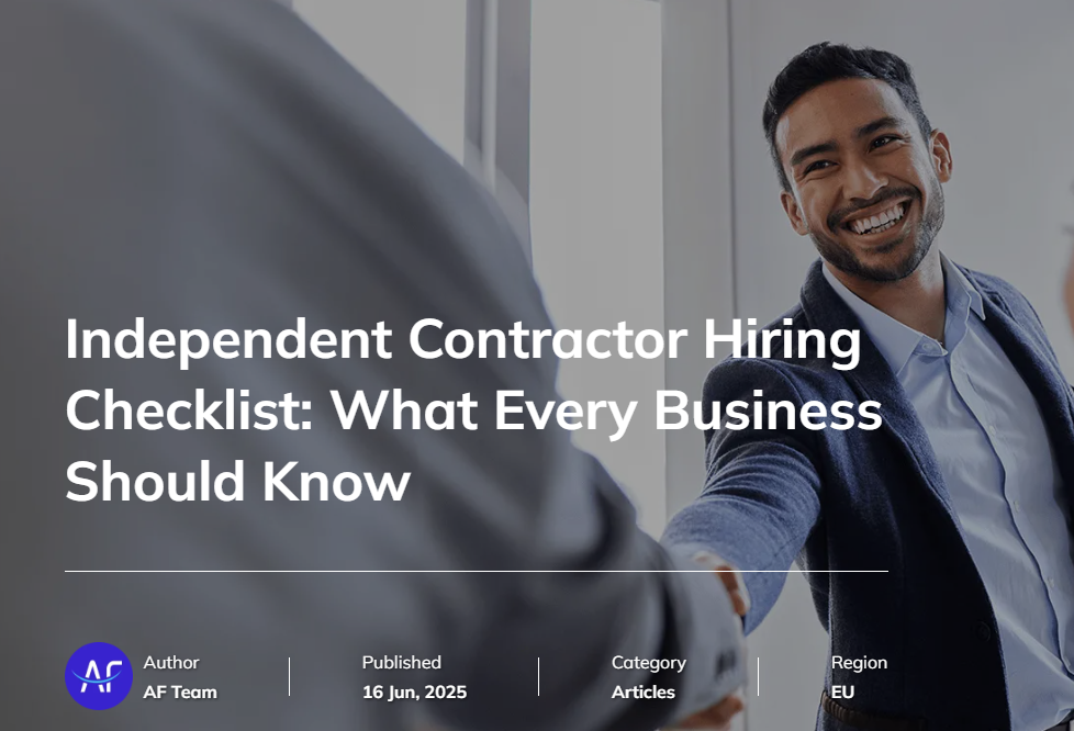 Independent Contractor Hiring Checklist: What Every Business Should Know