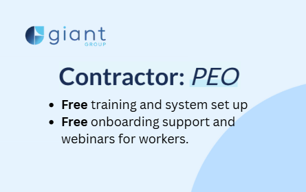 Giant Contractor: PEO - Free Training and Onboarding Support