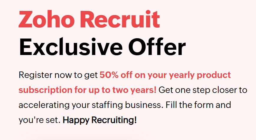 50% off annual product subscription for up to two years