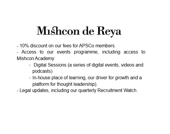 10% discount on fees for APSCo Members