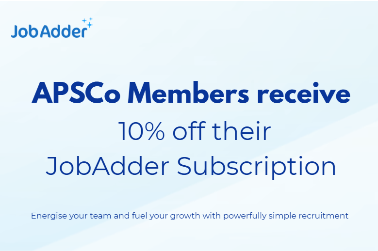 APSCo Members get 10% off JobAdder subscriptions