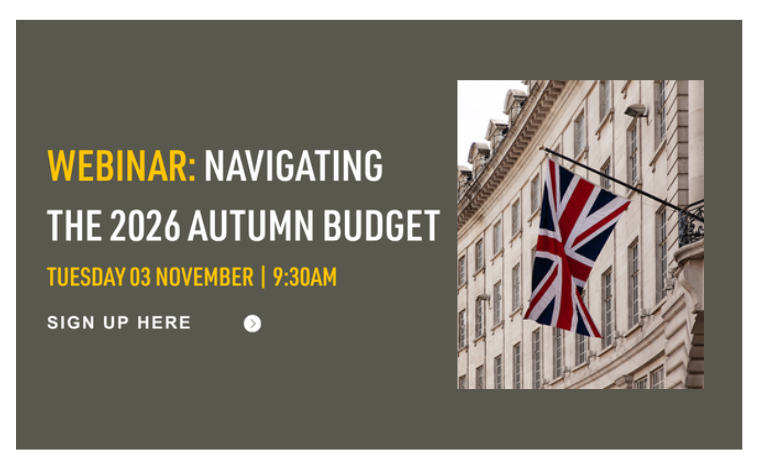 Webinar - Navigating the 2026 Autumn Budget
