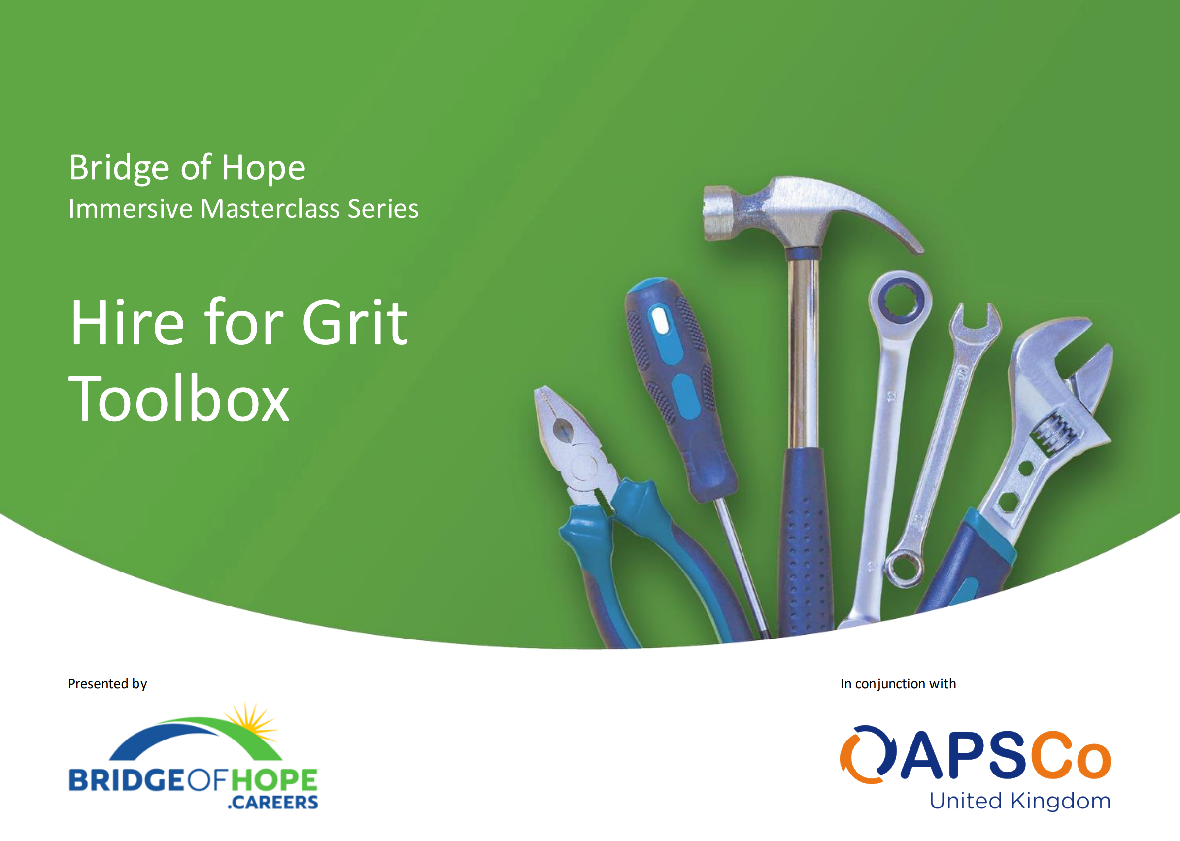 APSCo x Bridge of Hope Hire for Grit Toolkit